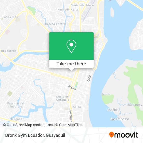 Bronx Gym Ecuador map