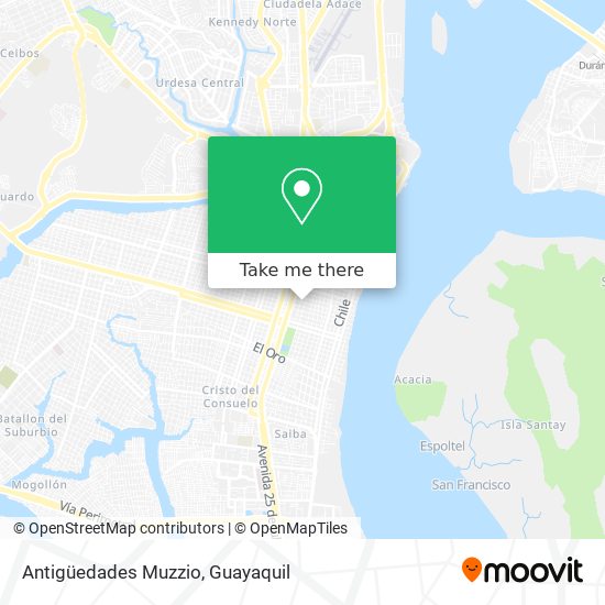 Antigüedades Muzzio map