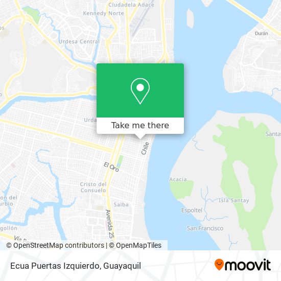 Mapa de Ecua Puertas Izquierdo