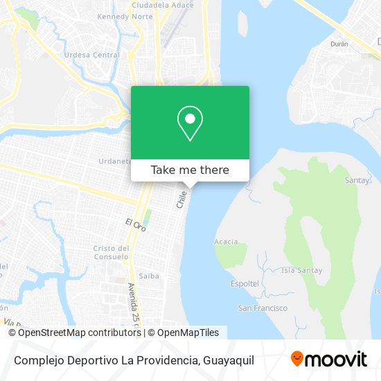 Mapa de Complejo Deportivo La Providencia