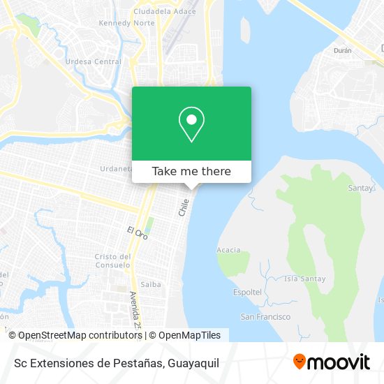 Mapa de Sc Extensiones de Pestañas