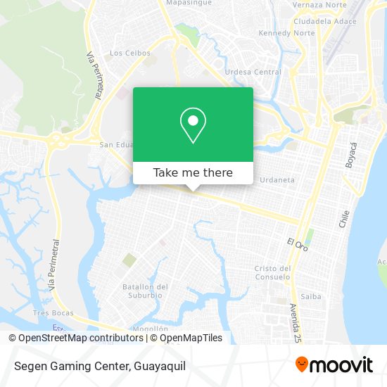 Mapa de Segen Gaming Center