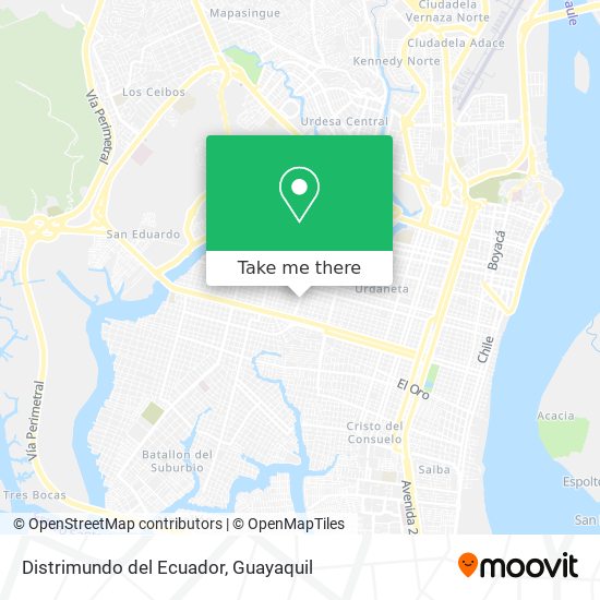 Distrimundo del Ecuador map
