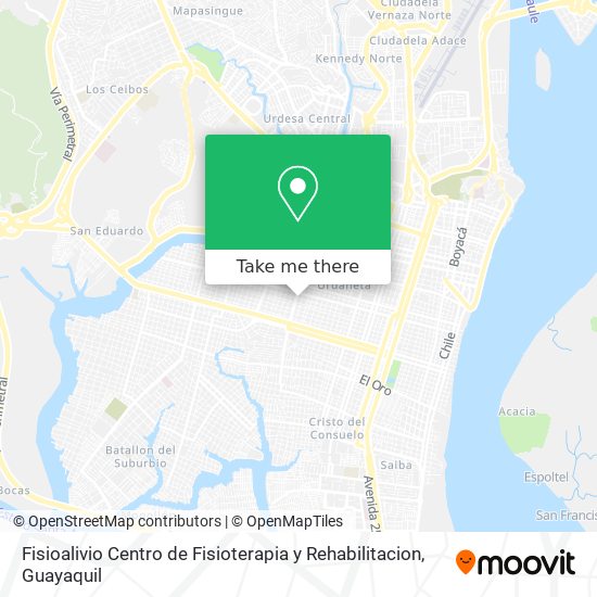 Mapa de Fisioalivio Centro de Fisioterapia y Rehabilitacion