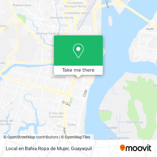 Local en Bahia.Ropa de Mujer map