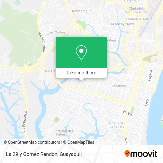 Mapa de La 29 y Gomez Rendon