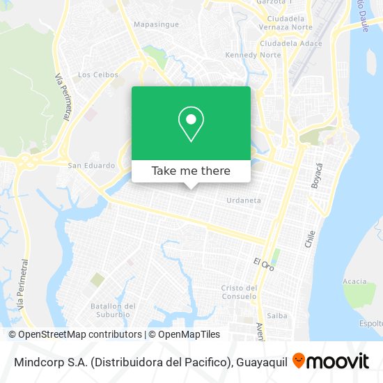 Mindcorp S.A. (Distribuidora del Pacifico) map