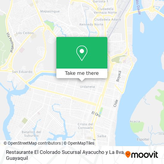 Restaurante El Colorado Sucursal Ayacucho y La 8va map