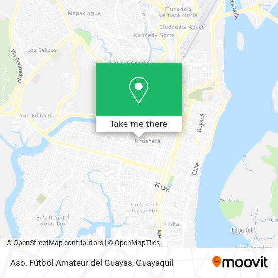 Aso. Fútbol Amateur del Guayas map