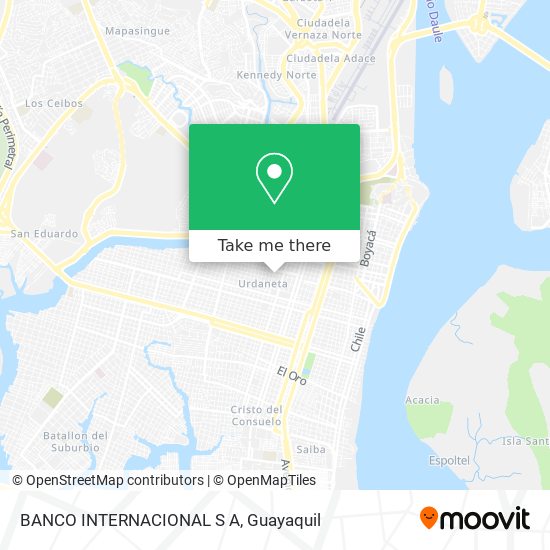 BANCO INTERNACIONAL S A map