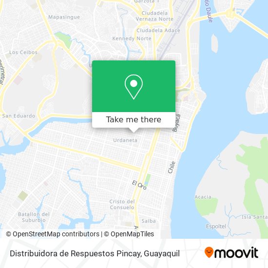 Distribuidora de Respuestos Pincay map