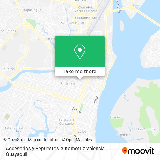 Accesorios y Repuestos Automotriz Valencia map