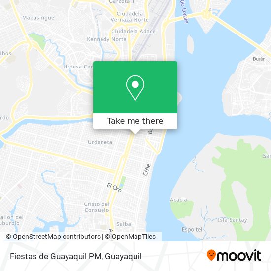 Fiestas de Guayaquil PM map