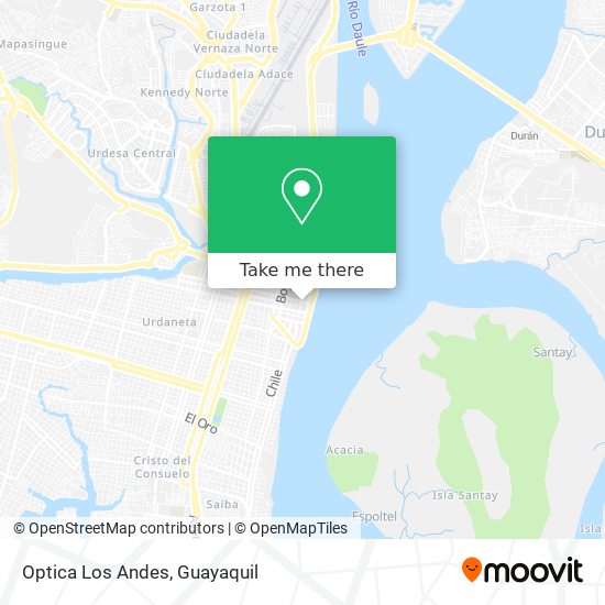 Optica Los Andes map