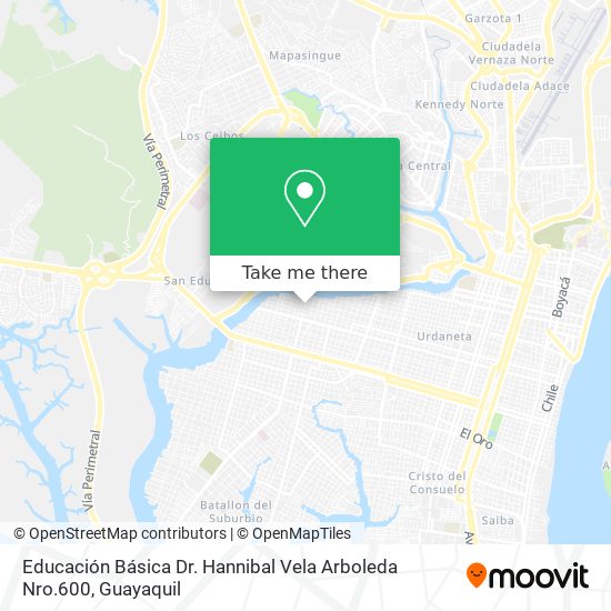 Educación Básica Dr. Hannibal Vela Arboleda Nro.600 map
