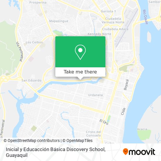 Inicial y Educacción Básica Discovery School map