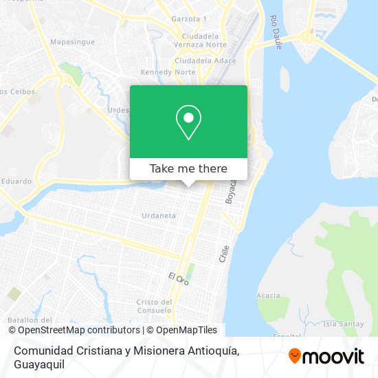Comunidad Cristiana y Misionera Antioquía map