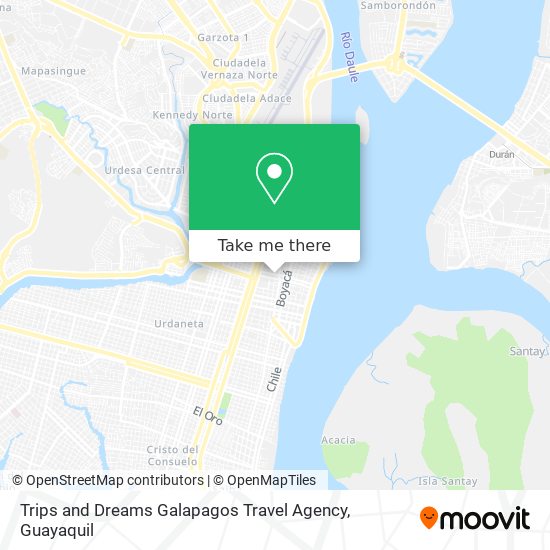 Trips and Dreams Galapagos Travel Agency map