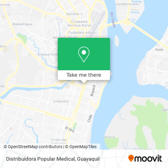 Mapa de Distribuidora Popular Medical