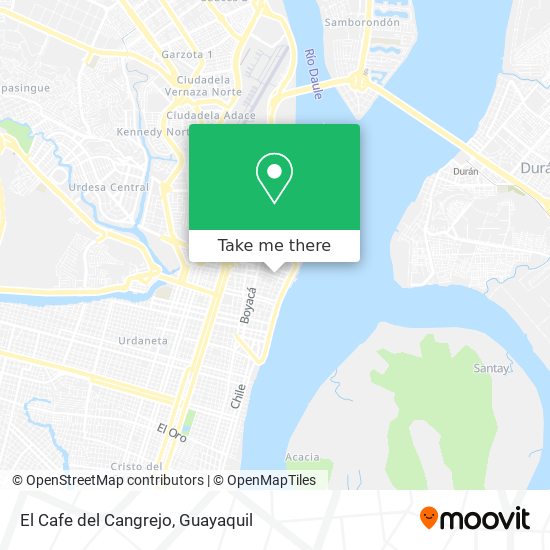 El Cafe del Cangrejo map