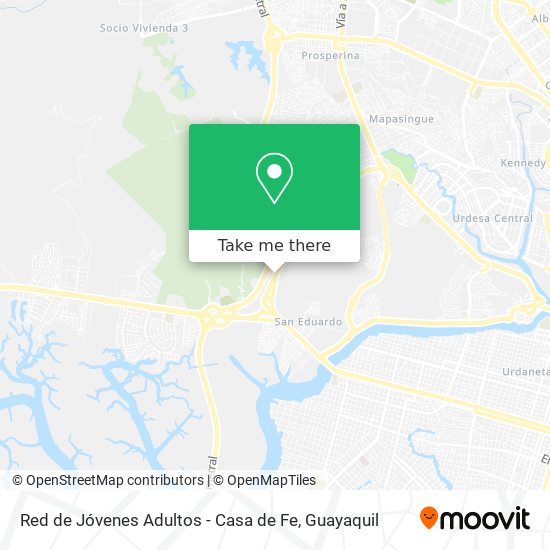 Red de Jóvenes Adultos - Casa de Fe map