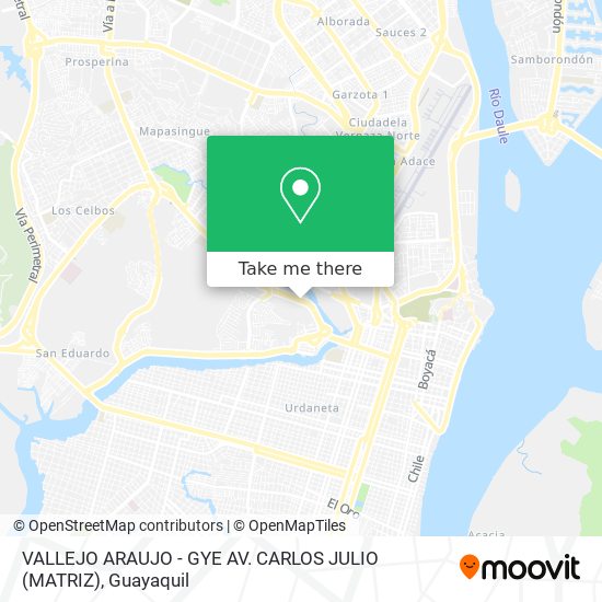 Mapa de VALLEJO ARAUJO - GYE AV. CARLOS JULIO (MATRIZ)