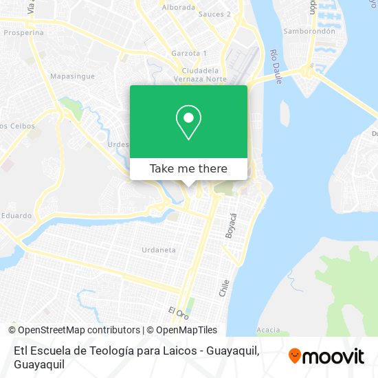 Mapa de Etl Escuela de Teología para Laicos - Guayaquil