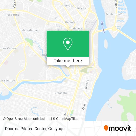 Dharma Pilates Center map