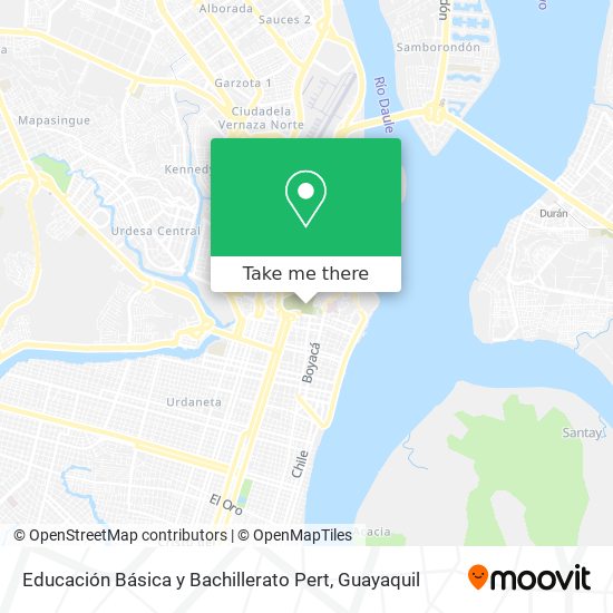 Educación Básica y Bachillerato Pert map