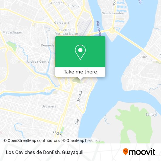 Los Ceviches de Donfish map