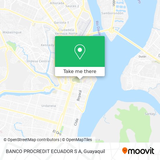 BANCO PROCREDIT ECUADOR S A map