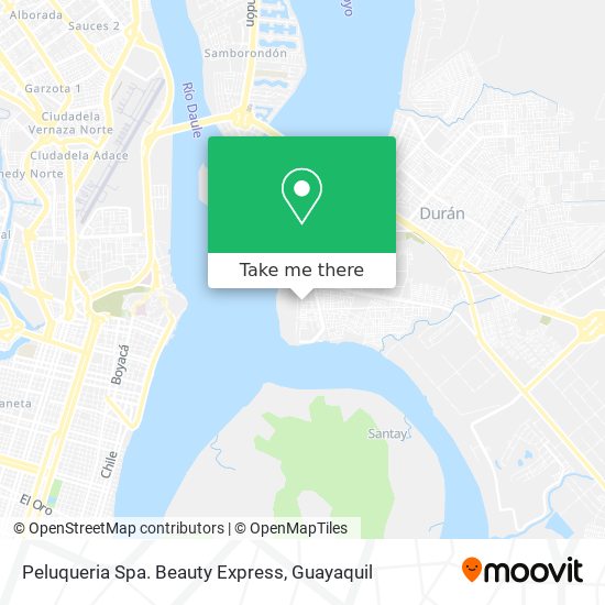 Peluqueria Spa. Beauty Express map