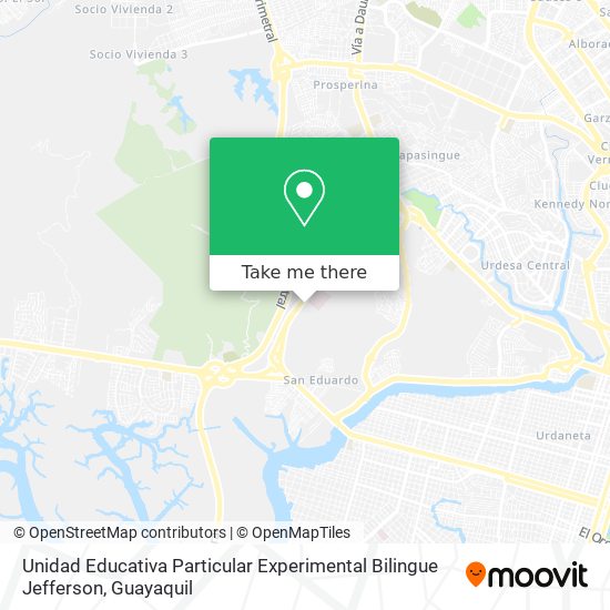 Unidad Educativa Particular Experimental Bilingue Jefferson map