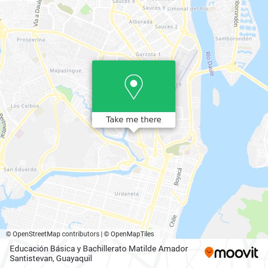 Educación Básica y Bachillerato Matilde Amador Santistevan map