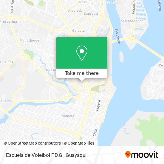 Escuela de Voleibol F.D.G. map