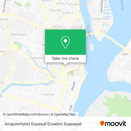 Acupuncturist Guyaquil Ecuador map