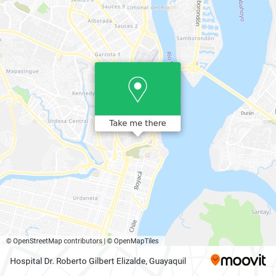 Mapa de Hospital Dr. Roberto Gilbert Elizalde