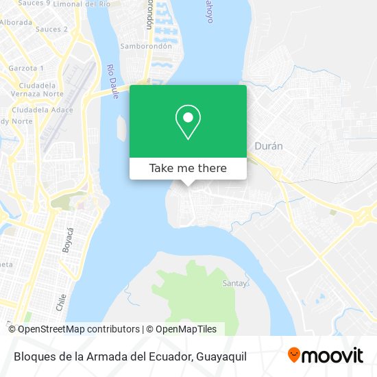 Mapa de Bloques de la Armada del Ecuador