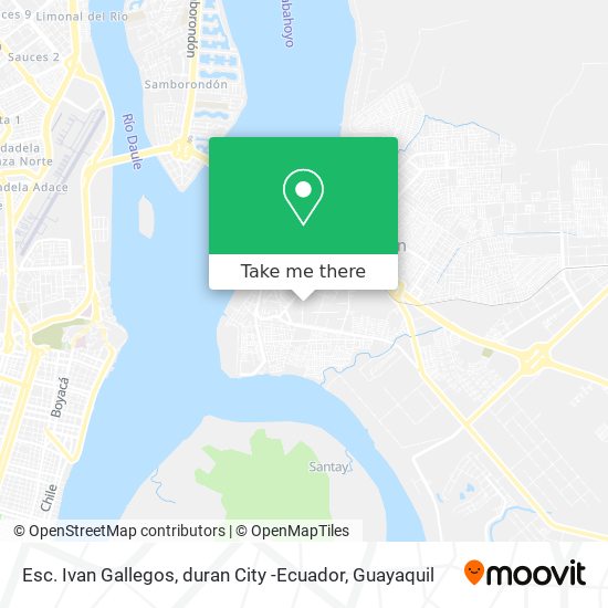 Esc. Ivan Gallegos, duran City -Ecuador map