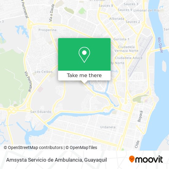 Amsysta Servicio de Ambulancia map