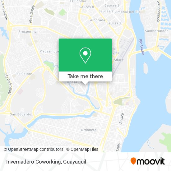 Invernadero Coworking map