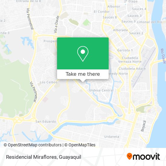 Residencial Miraflores map