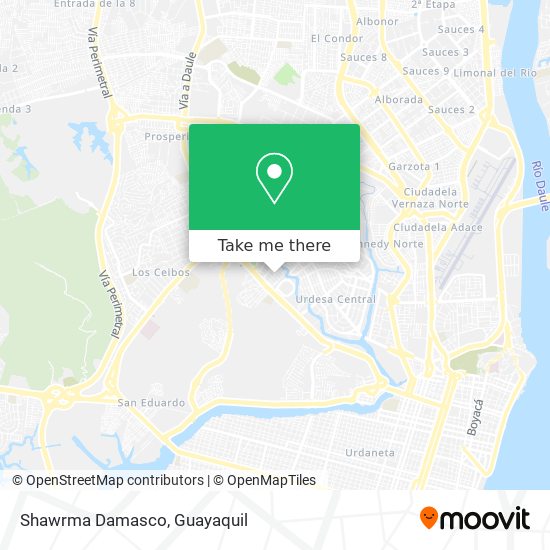 Shawrma Damasco map