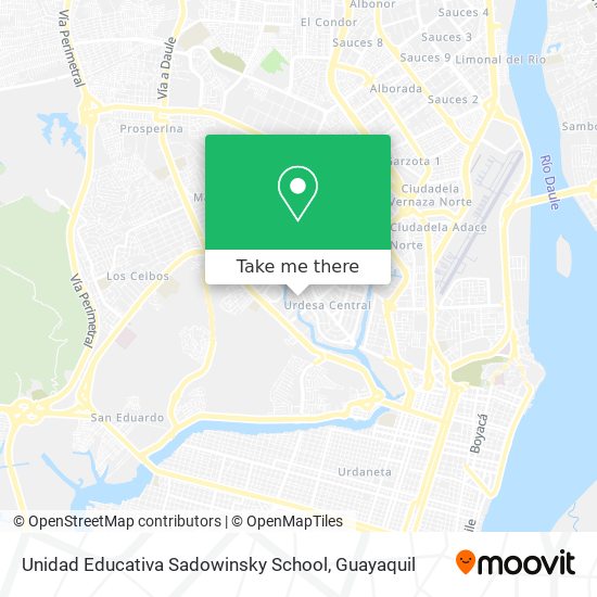 Mapa de Unidad Educativa Sadowinsky School