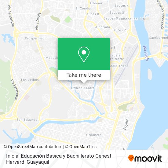 Inicial Educación Básica y Bachillerato Cenest Harvard map