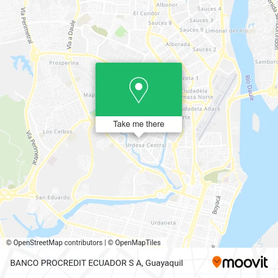 BANCO PROCREDIT ECUADOR S A map