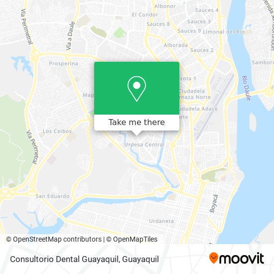 Mapa de Consultorio Dental Guayaquil