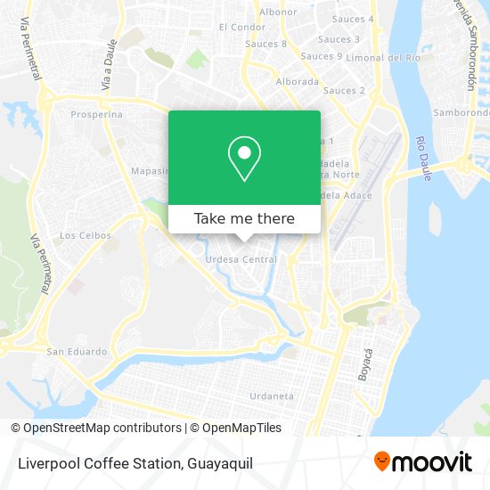 Mapa de Liverpool Coffee Station