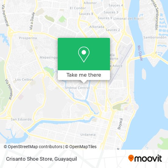 Mapa de Crisanto Shoe Store