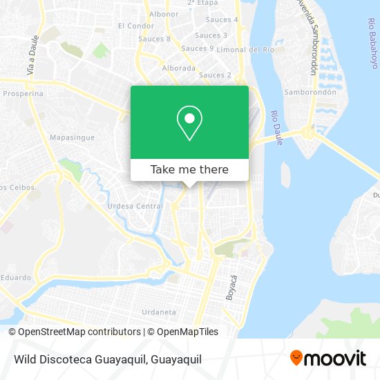 Wild Discoteca Guayaquil map